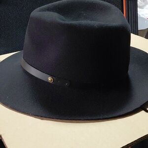 Rag & Bone Black Fedora Hat